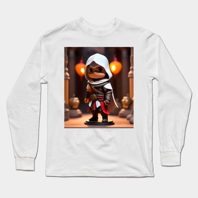 Cute Assassin Chibi Model Long Sleeve T-Shirt by InfinitelyPink